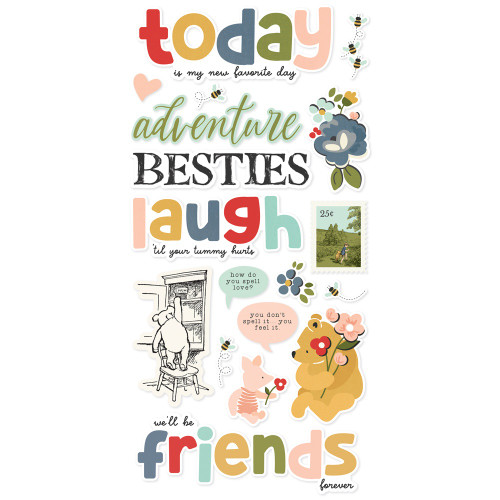 2 Pack - Say Cheese Classic Pooh Foam Stickers-32/Pkg - 5A002KCT-1GLW1