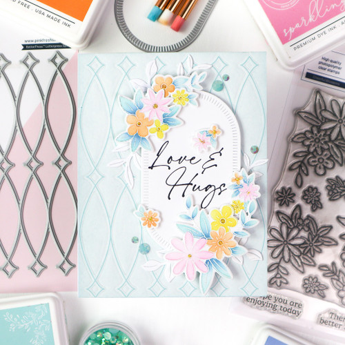 Pinkfresh Studio Die-Cheerful Blossoms - 5A002LSF-1GNH0