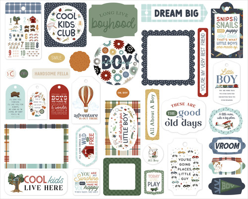 Carta Bella Ephemera-Frames & Tags, That's My Boy - 5A002KZB-1GMDP