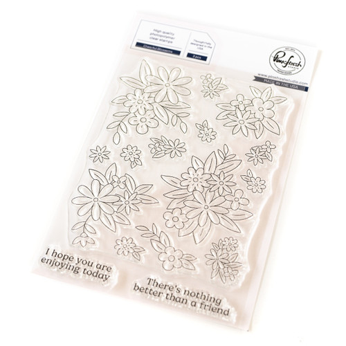 Pinkfresh Studio Clear Stamp Set 4"X6"-Cheerful Blossoms - 5A002LSC-1GNH1 - 716892110962 Pinkfresh Studio Clear Stamp Set 4"X6"-Cheerful Blossoms - 5A002LSC-1GNH1 - 716892110962