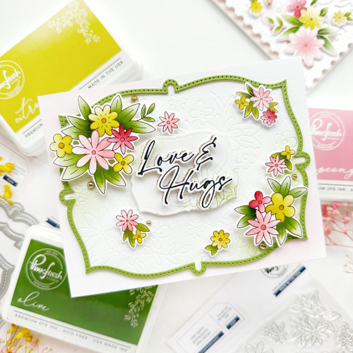 Pinkfresh Studio Clear Stamp Set 4"X6"-Cheerful Blossoms - 5A002LSC-1GNH1 Pinkfresh Studio Clear Stamp Set 4"X6"-Cheerful Blossoms - 5A002LSC-1GNH1