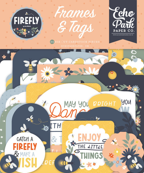 Echo Park Ephemera-Frames & Tags, Firefly - 5A002LD3-1GMML - 810179814694