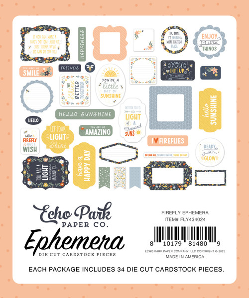 Echo Park Ephemera-Icons, Firefly - 5A002L9B-1GMNK Echo Park Ephemera-Icons, Firefly - 5A002L9B-1GMNK