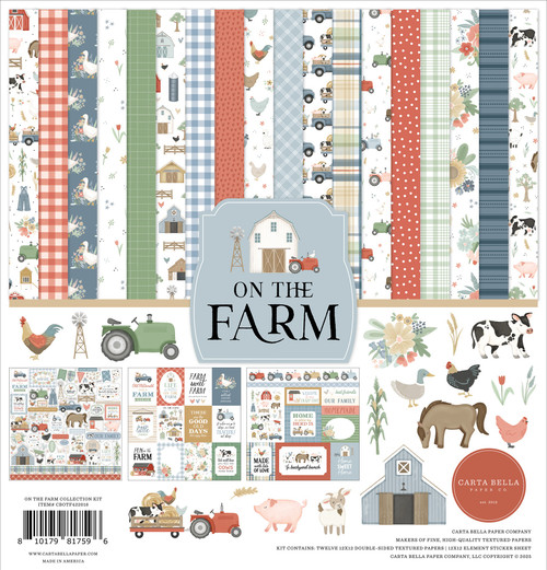 Carta Bella Collection Kit 12"X12"-On The Farm - 5A002KZY-1GM9S - 810179817596