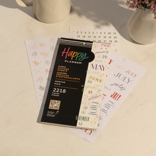 Happy Planner Classic Sticker Value Pack 30/Pkg-Months - 5A002JWN-1GLF3 Happy Planner Classic Sticker Value Pack 30/Pkg-Months - 5A002JWN-1GLF3