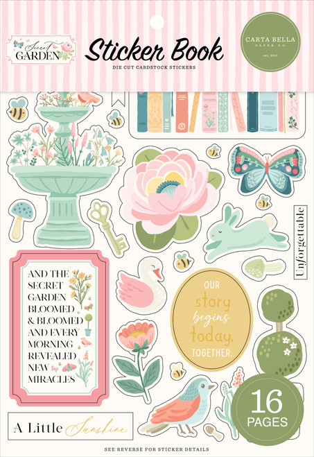 Carta Bella Sticker Book-Secret Garden - 5A002KW2-1GM9L - 732388447824