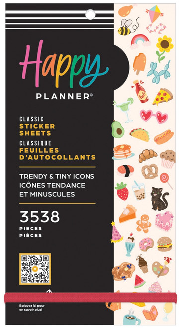 Happy Planner Classic Sticker Value Pack 30/Pkg-Trendy & Tiny - 5A002JX6-1GLFC - 673807701915