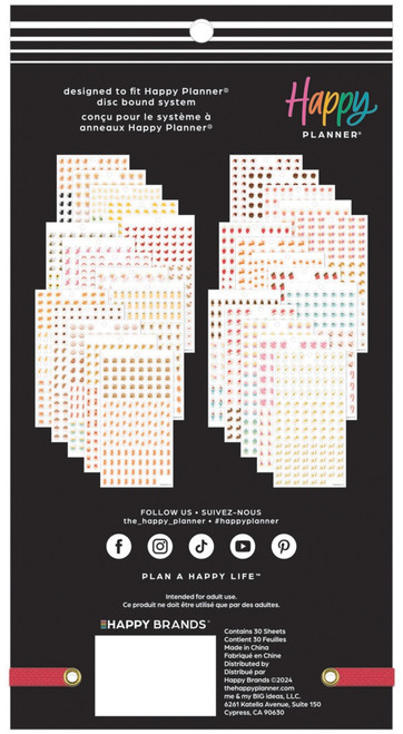 Happy Planner Classic Sticker Value Pack 30/Pkg-Trendy & Tiny - 5A002JX6-1GLFC Happy Planner Classic Sticker Value Pack 30/Pkg-Trendy & Tiny - 5A002JX6-1GLFC