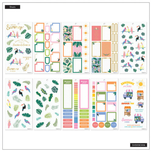 Happy Planner Classic Sticker Value Pack 30/Pkg-Summer - 5A002JWY-1GLF5 Happy Planner Classic Sticker Value Pack 30/Pkg-Summer - 5A002JWY-1GLF5
