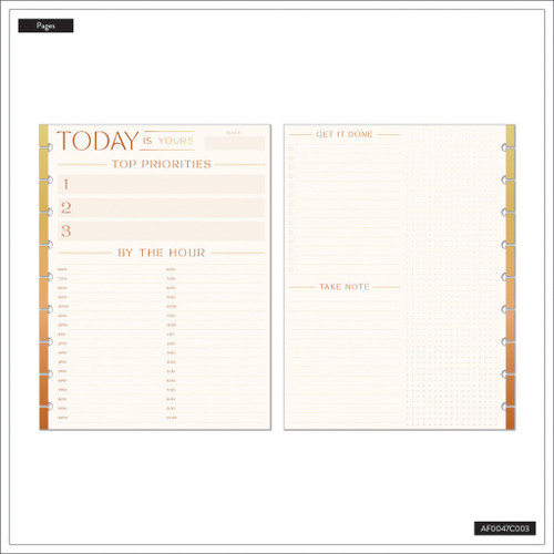 Happy Planner Classic Fill Paper-By The Hour - 5A002JY0-1GLFK