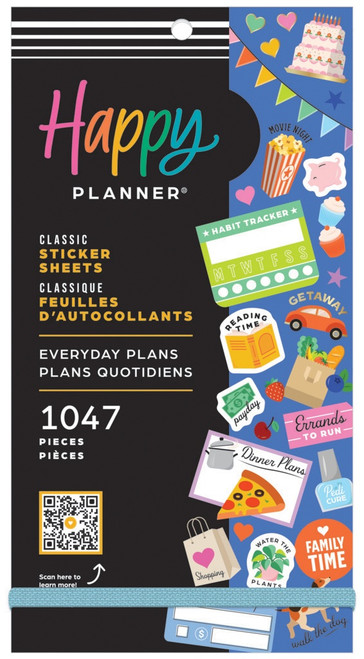Happy Planner Classic Sticker Value Pack 30/Pkg-Everyday Plans - 5A002JXK-1GLFL - 673807701977