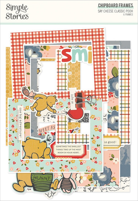 Say Cheese Classic Pooh Chipboard Frames-6/Pkg - 5A002KD7-1GLV3 - 810150775969
