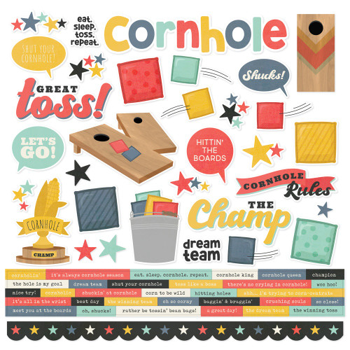 Simple Stories Collection Kit 12"X12"-Cornhole - 5A002KC7-1GLV5