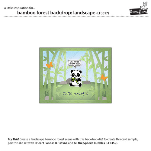 Lawn Cuts Custom Craft Die-Bamboo Forest Landscape Backdrop - 5A002JVW-1GLDT
