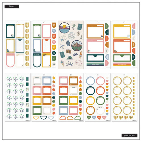 Happy Planner Classic Sticker Value Pack 30/Pkg-See The World - 5A002JXG-1GLF1 Happy Planner Classic Sticker Value Pack 30/Pkg-See The World - 5A002JXG-1GLF1