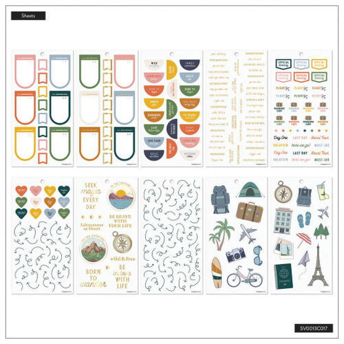 Happy Planner Classic Sticker Value Pack 30/Pkg-See The World - 5A002JXG-1GLF1 Happy Planner Classic Sticker Value Pack 30/Pkg-See The World - 5A002JXG-1GLF1