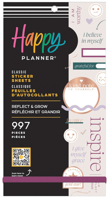 Happy Planner Classic Sticker Value Pack 30/Pkg-Reflect & Grow Companion - 5A002JXP-1GLFQ - 673807701984