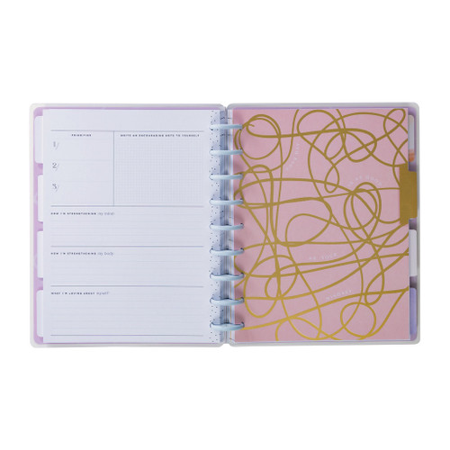 Happy Planner 12-Month Undated Classic Disc Bound Planner-Radiant Soul Wellness - 5A002JWX-1GLFX