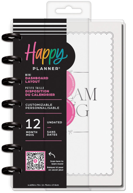 Happy Planner 12-Month Undated Mini Disc Bound Planner-Sweet & Simple - 5A002JXW-1GLFY - 673807701731