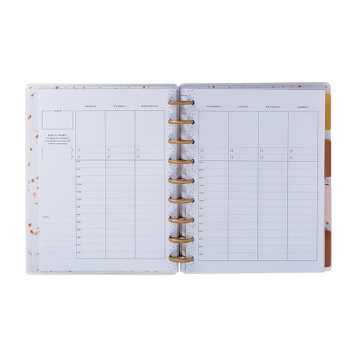 Happy Planner 12-Month Undated Classic Disc Bound Planner-Sand & Stone - 5A002JXL-1GLGD Happy Planner 12-Month Undated Classic Disc Bound Planner-Sand & Stone - 5A002JXL-1GLGD