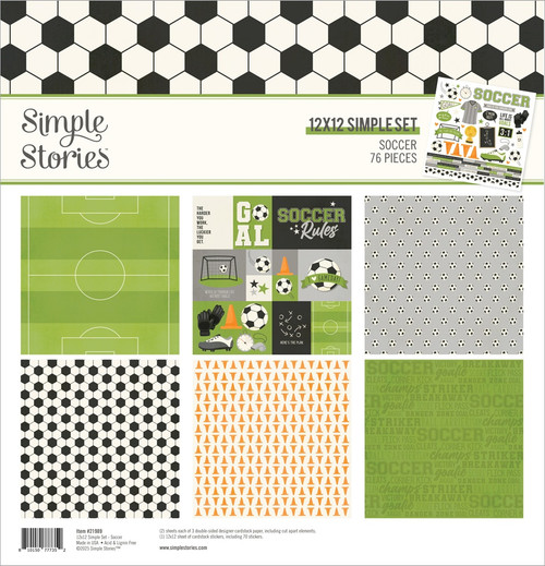 Simple Stories Collection Kit 12"X12"-Soccer - 5A002KCQ-1GLSS - 810150777352