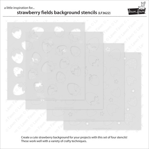 Lawn Clippings Coloring Stencils-Strawberry Fields Background - 5A002JVQ-1GLDB