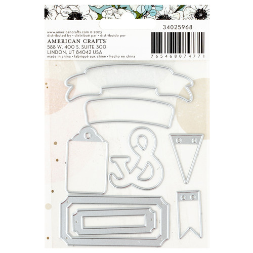 American Crafts A Perfect Match Metal Die Set-8/Pkg - 34025968 American Crafts A Perfect Match Metal Die Set-8/Pkg - 34025968