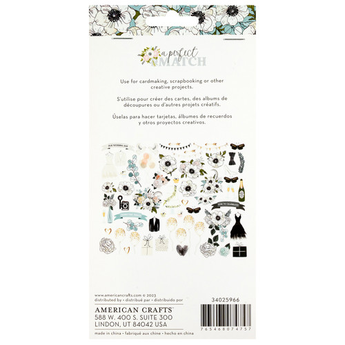 American Crafts A Perfect Match Ephemera Die-Cuts 61/Pkg-Icons, Vellum Gold Foil - 34025966 American Crafts A Perfect Match Ephemera Die-Cuts 61/Pkg-Icons, Vellum Gold Foil - 34025966