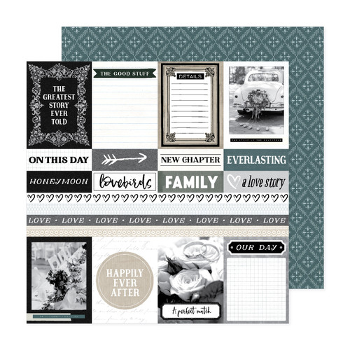 25 Pack - A Perfect Match Double-Sided Cardstock 12"X12"-Our Day - APM12-25953 - 765468074627