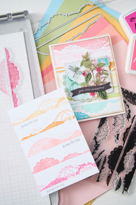 Sizzix Clear Stamps W/Framelits Dies By 49 And Market-Doily Edgers - 5A002CMY-1GG5Z