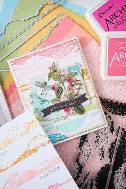 Sizzix Clear Stamps W/Framelits Dies By 49 And Market-Doily Edgers - 5A002CMY-1GG5Z