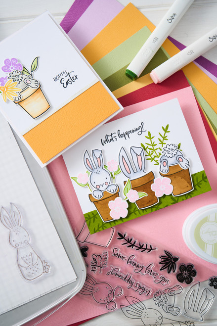 Sizzix Clear Stamps Set By Catherine Pooler 12/Pkg-Bunny Bits & Blooms - 5A002CMX-1GG63
