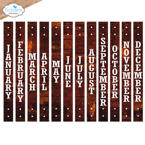 Elizabeth Craft Metal Die-Vertical Months - 5A002K0Z-1GLJK Elizabeth Craft Metal Die-Vertical Months - 5A002K0Z-1GLJK