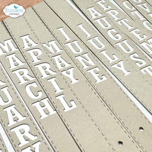 Elizabeth Craft Metal Die-Vertical Months - 5A002K0Z-1GLJK Elizabeth Craft Metal Die-Vertical Months - 5A002K0Z-1GLJK