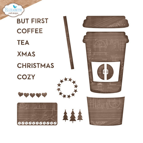 Elizabeth Craft Metal Die-Take Away Cup - 5A002K06-1GLK2