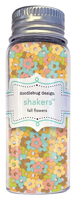 Doodlebug Shakers-Fall Flowers, Farmhouse - 5A002HLS-1GK3H - 842715086289