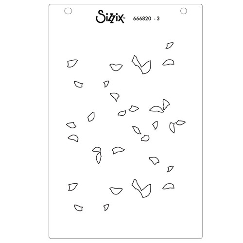 Sizzix A6 Stencil By Stacey Park 4/Pkg-Serene Sophisticate #2 - 5A002CNY-1GG56