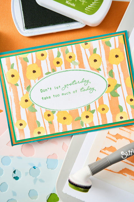 Sizzix A6 Stencil By Stacey Park 4/Pkg-Serene Sophisticate #2 - 5A002CNY-1GG56