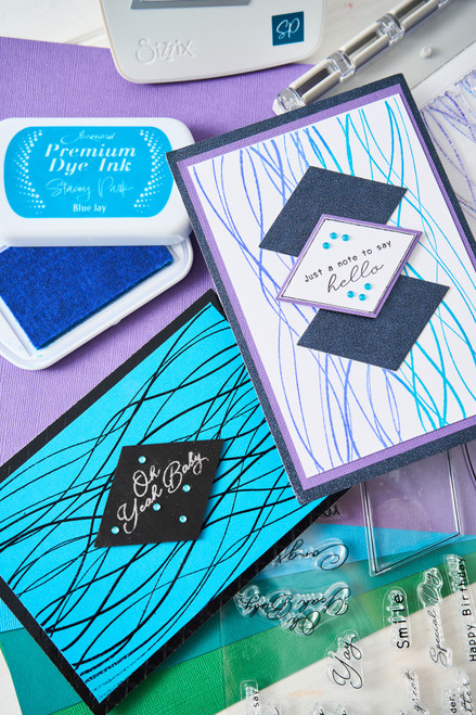 Sizzix A5 Clear Stamps W/Framelits Dies By Stacey Park 14/Pk-Creative Coordinations, Live Wire - 5A002CNS-1GG5B Sizzix A5 Clear Stamps W/Framelits Dies By Stacey Park 14/Pk-Creative Coordinations, Live Wire - 5A002CNS-1GG5B