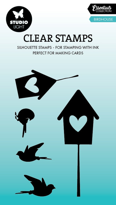 Studio Light Essentials Clear Stamps 5/Pkg-Nr. 787 Birdhouse - 5A002LY3-1GNL7 - 8713943157886