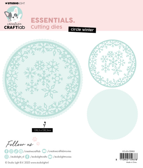 Studio Light Essential Cutting Die CCL-Nr. 983 Circle Winter - 5A002M06-1GNLG
