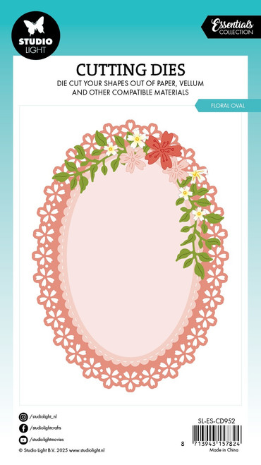 Studio Light Essentials Cutting Dies 10/Pkg-Nr. 952 Floral Oval - 5A002LYN-1GNMQ
