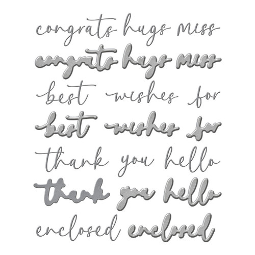 Spellbinders Etched Dies Vivid Expressions Collection-Vivid Scrip Sentiments - 5A002M8Q-1GNQZ