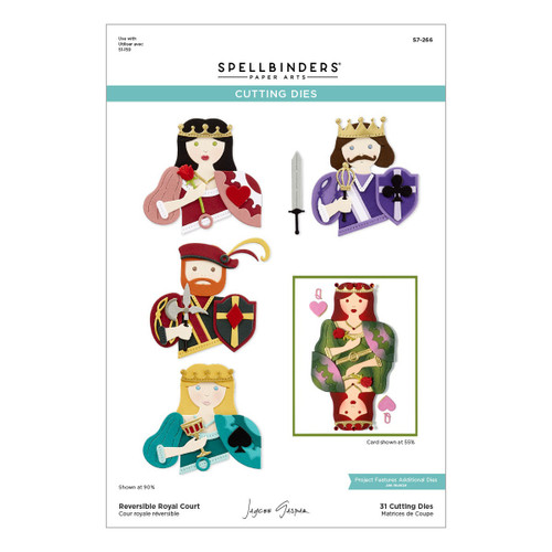 Spellbinders Etched Dies Jack of All Trades By Jaycee Gaspar-Reversible Royal Court - 5A002M8M-1GNRJ - 810146549420