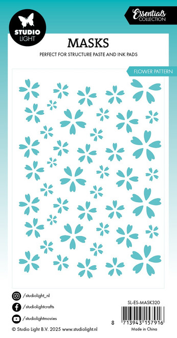 Studio Light Essentials Background Mask-Nr. 320 Flowers - 5A002LXQ-1GNM4