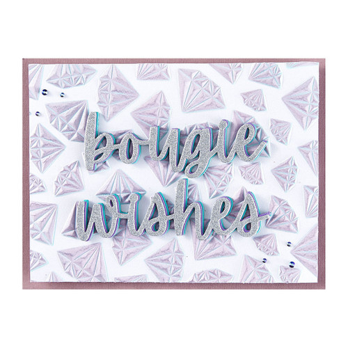 Spellbinders 3D Embossing Folder By Nina Boettcher-Bougie Birthday Born To Sparkle - 5A002M8Z-1GNR7