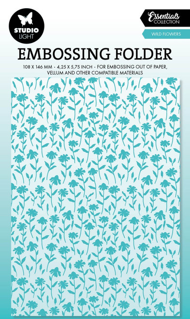 Studio Light Essentials Embossing Folder-Nr. 28 Wild Flowers - 5A002LXY-1GNM7 - 8713943158388