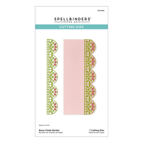Spellbinders Etched Border Dies Vivid Expressions Collection-Berry Fields - 5A002M98-1GNR4 - 810176102671