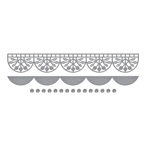 Spellbinders Etched Border Dies Vivid Expressions Collection-Berry Fields - 5A002M98-1GNR4
