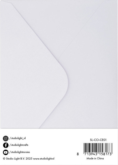 3 Pack - Studio Light Consumables Cards & Envelopes A6 20/Pkg -Nr. 01 White - 5A002LWQ-1GNMM